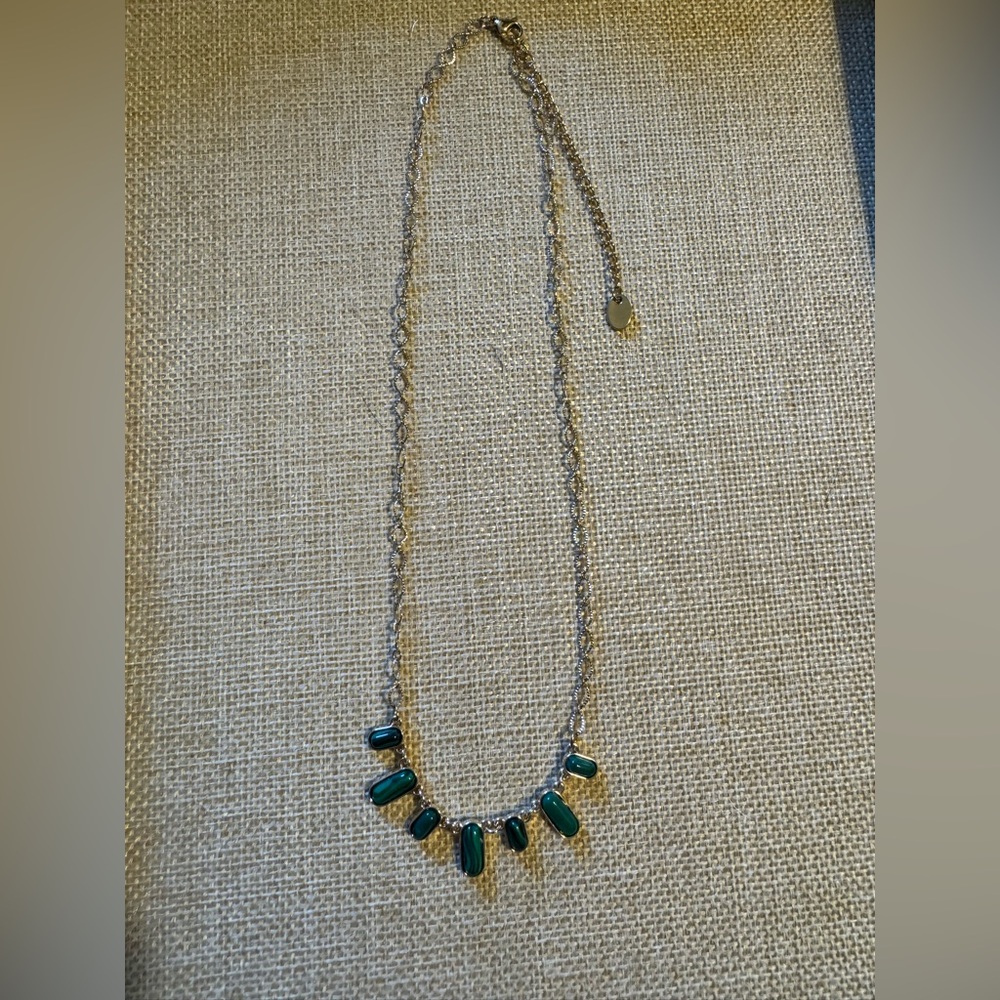 Plunder Gold and Green Beaded Necklace